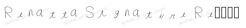 Renatta Signature Re字体转换